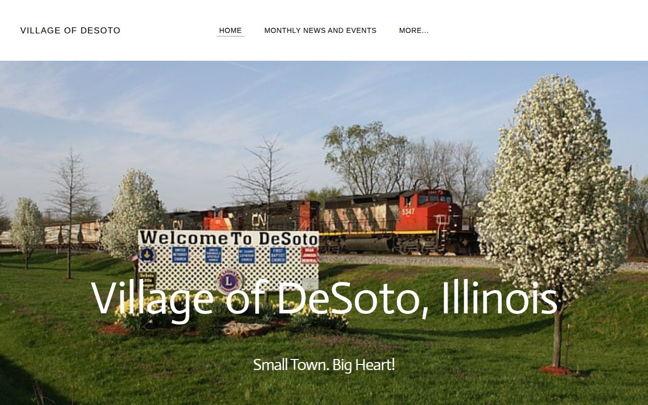 Village of De Soto official website with village and police contact information
